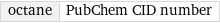 octane | PubChem CID number
