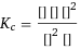 K_c = ([H2O] [CO2] [KNO3]^2)/([HNO3]^2 [K2CO3])