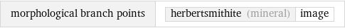 morphological branch points | herbertsmithite (mineral) | image