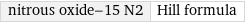 nitrous oxide-15 N2 | Hill formula