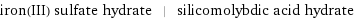 iron(III) sulfate hydrate | silicomolybdic acid hydrate