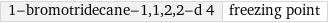 1-bromotridecane-1, 1, 2, 2-d 4 | freezing point