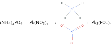 (NH4)3PO4 + Pb(NO3)4 ⟶ + Pb3(PO4)4