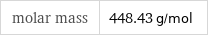 molar mass | 448.43 g/mol