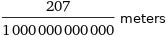 207/1000000000000 meters