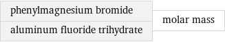 phenylmagnesium bromide aluminum fluoride trihydrate | molar mass