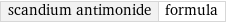 scandium antimonide | formula