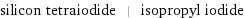 silicon tetraiodide | isopropyl iodide