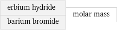 erbium hydride barium bromide | molar mass