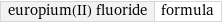 europium(II) fluoride | formula