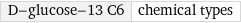 D-glucose-13 C6 | chemical types