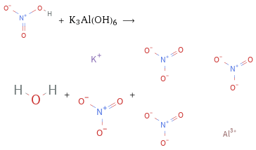  + K3Al(OH)6 ⟶ + + 