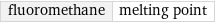 fluoromethane | melting point