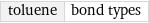 toluene | bond types