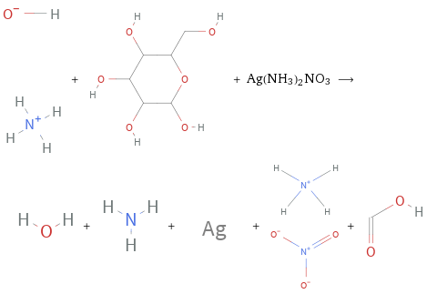  + + Ag(NH3)2NO3 ⟶ + + + + 