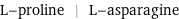 L-proline | L-asparagine