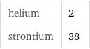 helium | 2 strontium | 38