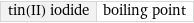 tin(II) iodide | boiling point