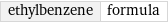 ethylbenzene | formula