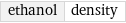 ethanol | density