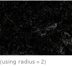  (using radius=2)