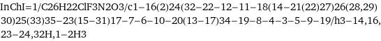 InChI=1/C26H22ClF3N2O3/c1-16(2)24(32-22-12-11-18(14-21(22)27)26(28, 29)30)25(33)35-23(15-31)17-7-6-10-20(13-17)34-19-8-4-3-5-9-19/h3-14, 16, 23-24, 32H, 1-2H3