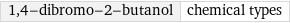 1, 4-dibromo-2-butanol | chemical types