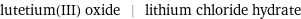 lutetium(III) oxide | lithium chloride hydrate