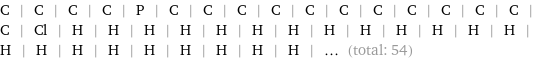 C | C | C | C | P | C | C | C | C | C | C | C | C | C | C | C | C | Cl | H | H | H | H | H | H | H | H | H | H | H | H | H | H | H | H | H | H | H | H | H | H | ... (total: 54)