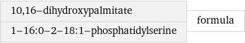 10, 16-dihydroxypalmitate 1-16:0-2-18:1-phosphatidylserine | formula