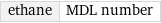 ethane | MDL number