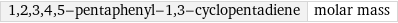 1, 2, 3, 4, 5-pentaphenyl-1, 3-cyclopentadiene | molar mass