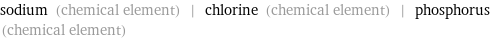 sodium (chemical element) | chlorine (chemical element) | phosphorus (chemical element)