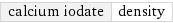 calcium iodate | density