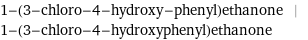 1-(3-chloro-4-hydroxy-phenyl)ethanone | 1-(3-chloro-4-hydroxyphenyl)ethanone