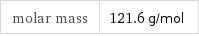 molar mass | 121.6 g/mol