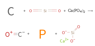  + + Ca(PO4)2 ⟶ + + 