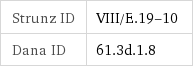 Strunz ID | VIII/E.19-10 Dana ID | 61.3d.1.8