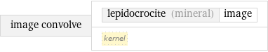 image convolve | lepidocrocite (mineral) | image kernel