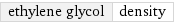 ethylene glycol | density