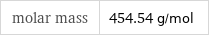 molar mass | 454.54 g/mol