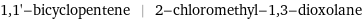 1, 1'-bicyclopentene | 2-chloromethyl-1, 3-dioxolane