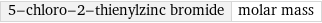 5-chloro-2-thienylzinc bromide | molar mass