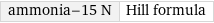 ammonia-15 N | Hill formula