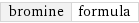 bromine | formula