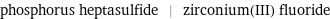 phosphorus heptasulfide | zirconium(III) fluoride