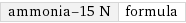 ammonia-15 N | formula