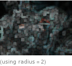  (using radius=2)