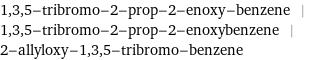 1, 3, 5-tribromo-2-prop-2-enoxy-benzene | 1, 3, 5-tribromo-2-prop-2-enoxybenzene | 2-allyloxy-1, 3, 5-tribromo-benzene