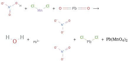  + + ⟶ + + + Pb(MnO4)2